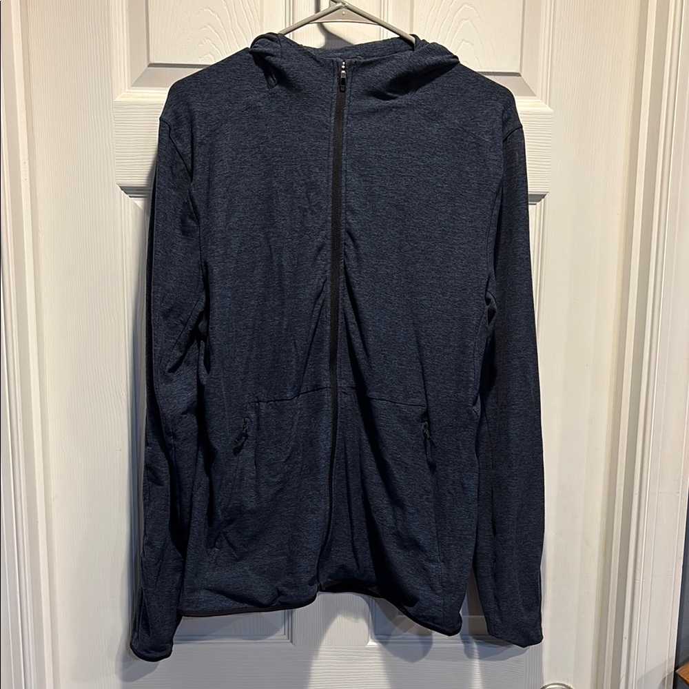 lululemon athletica Men's Zip Up Sweater - Dark Blue